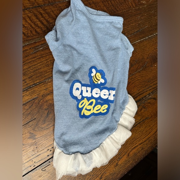 Dog Dress Blue Large - Picture 1 of 6